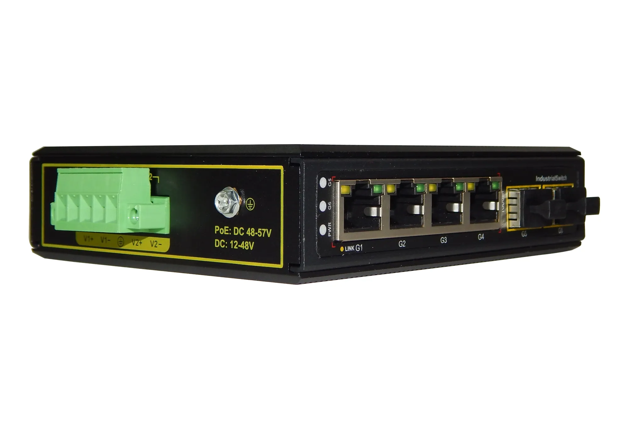 СНеуправляемый сетевой коммутатор Тромбон IP-К04-D разъемы