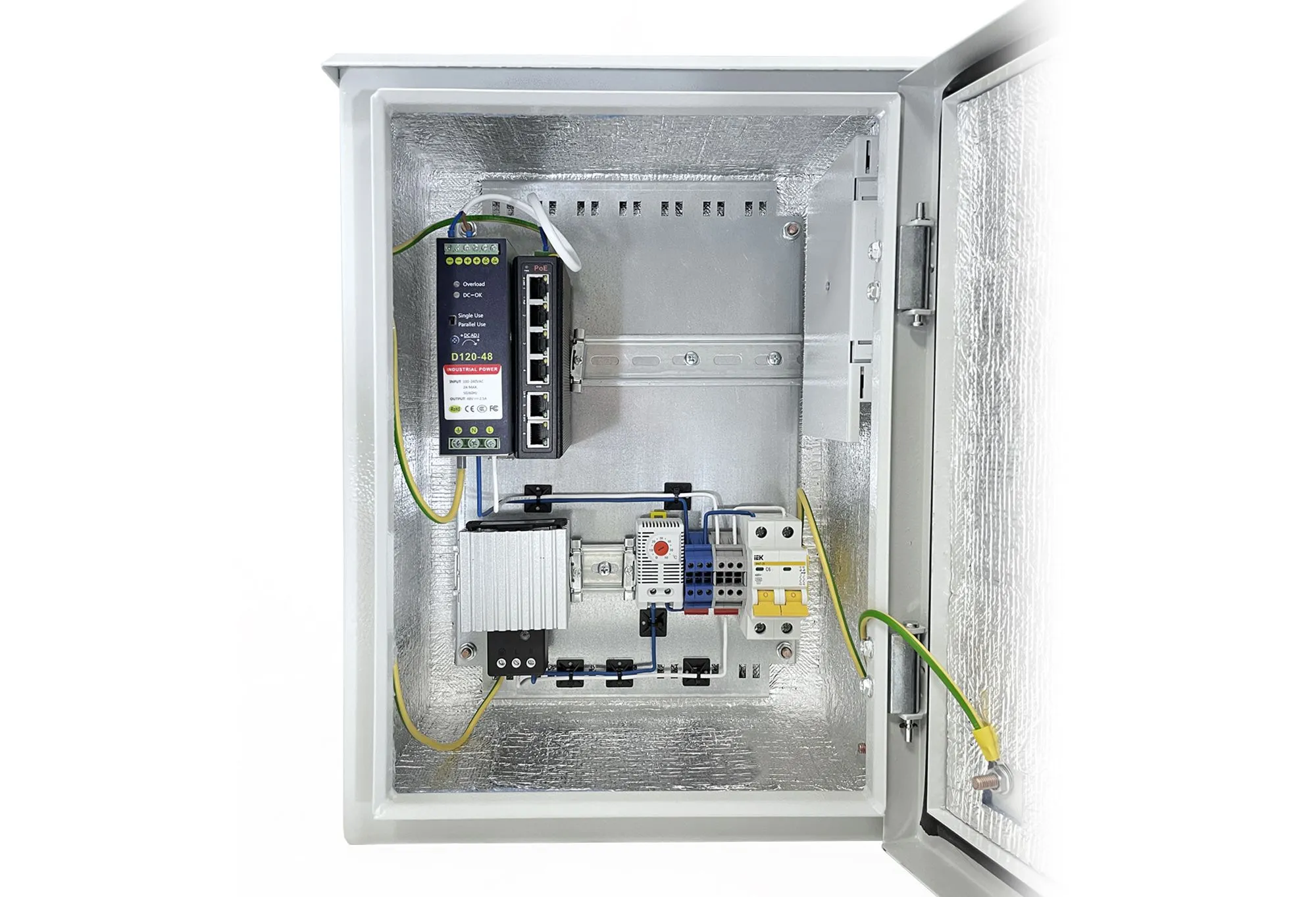 PoE Коммутатор Уличный гигабитный, 4PoE + 2RJ45, CO-SBOXP506-H