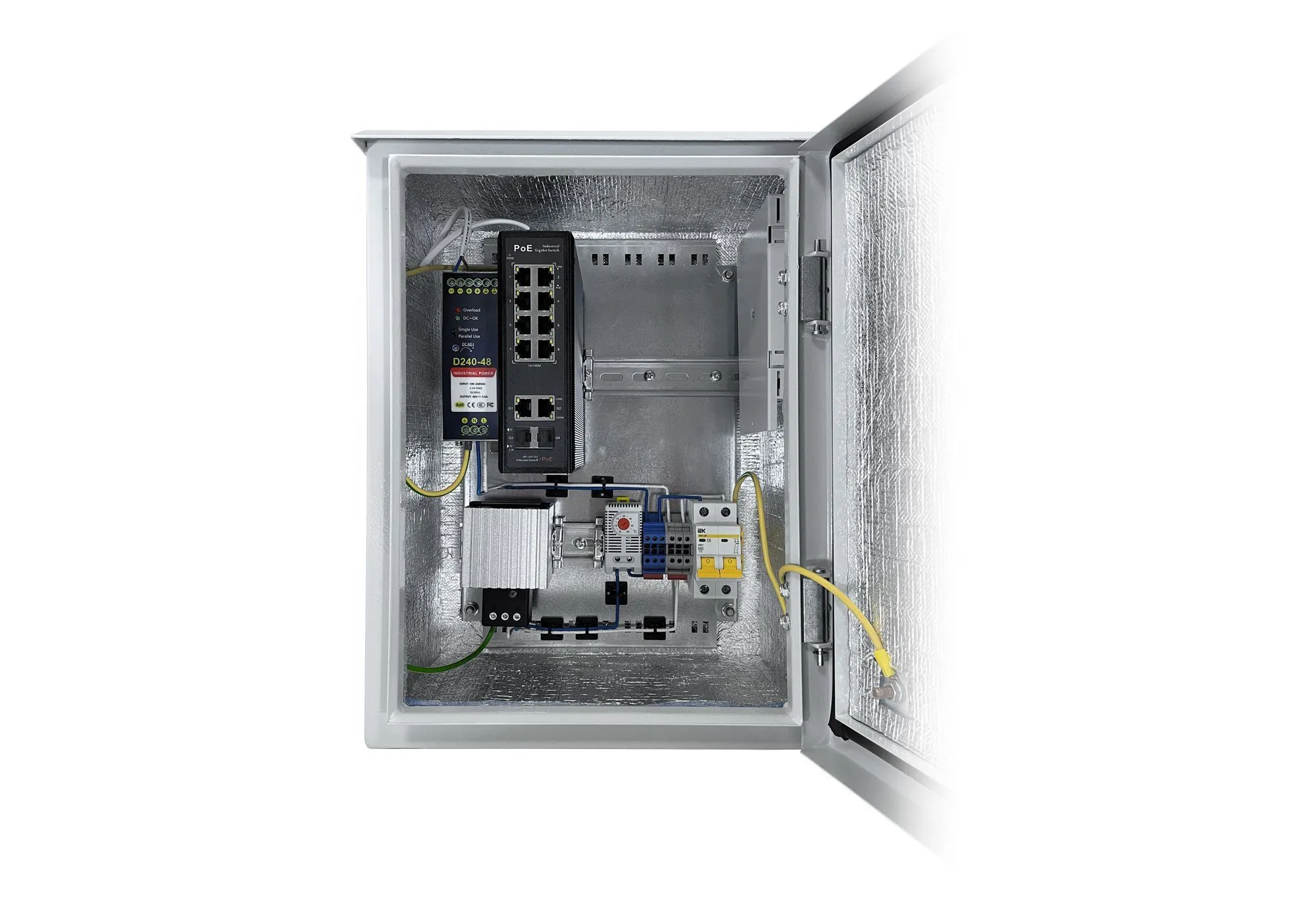 PoE Коммутатор Уличный, 8PoE + 2Uplink + 2SFP, CO-SBOXP512-H