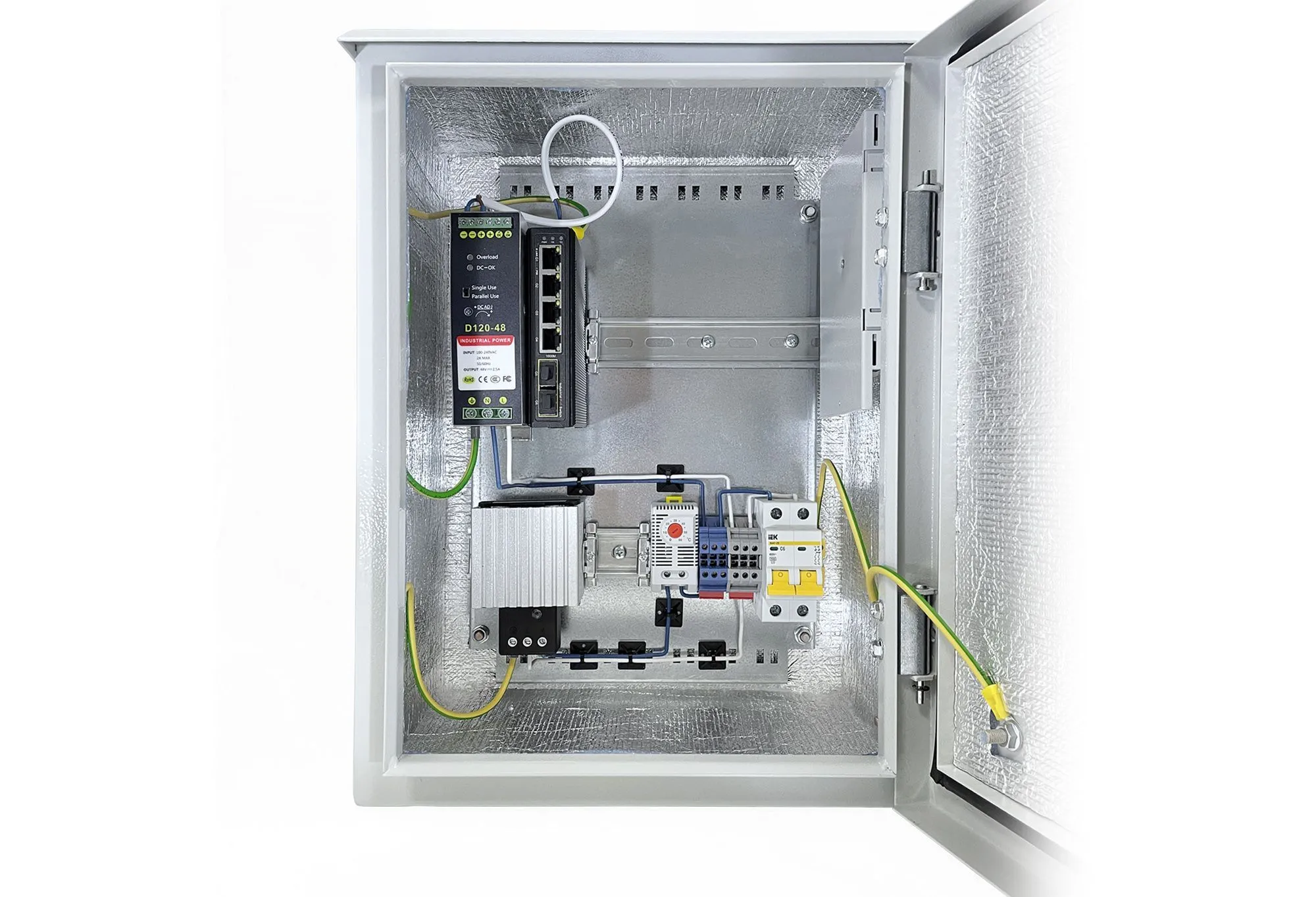PoE Коммутатор Уличный гигабитный, 4PoE + 2SFP, CO-SBOXP505-H