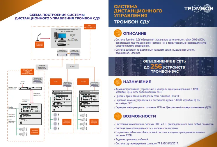 Система дистанционного управления Тромбон СДУ